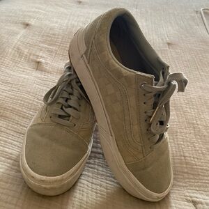 Gray suede Planform vans tennis shoes